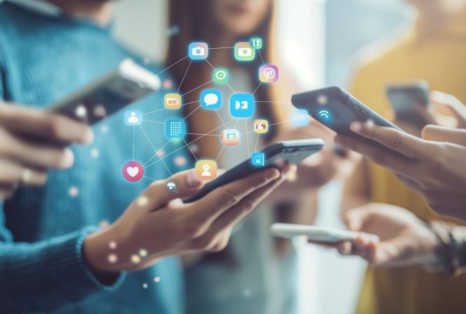 Social Media Network Connection.